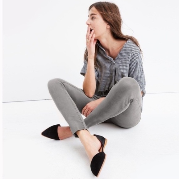 Madewell | Women's Gray High Riser Skinny Jeans, slightly distressed, size 26 - Picture 13 of 16